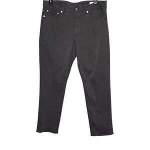 BONOBOS Chino Pant Slim Fit Stretch Modern Minimalist Casual in Gray Mens 36x30
